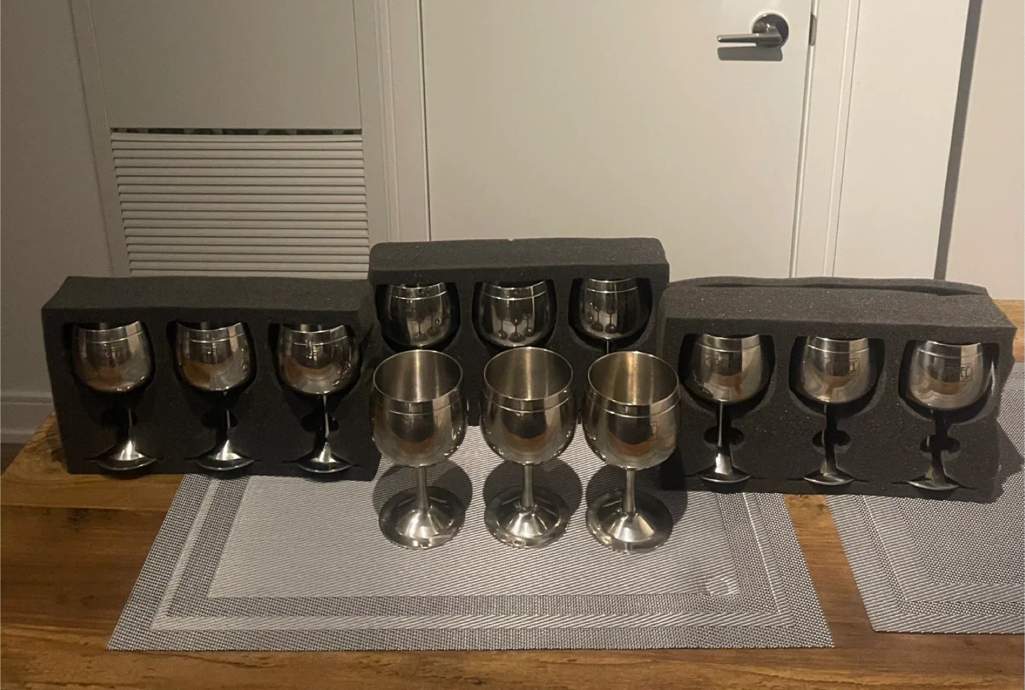 Gipfel Stainless Steel Wine Glasses (Set of 12) image indicator(3)