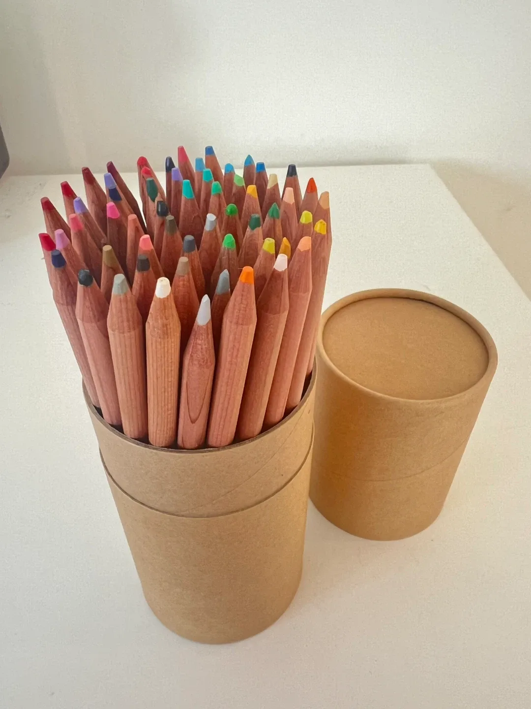(Retail $40)Muji 60 Coloured Pencils With Paper Tube image indicator(2)