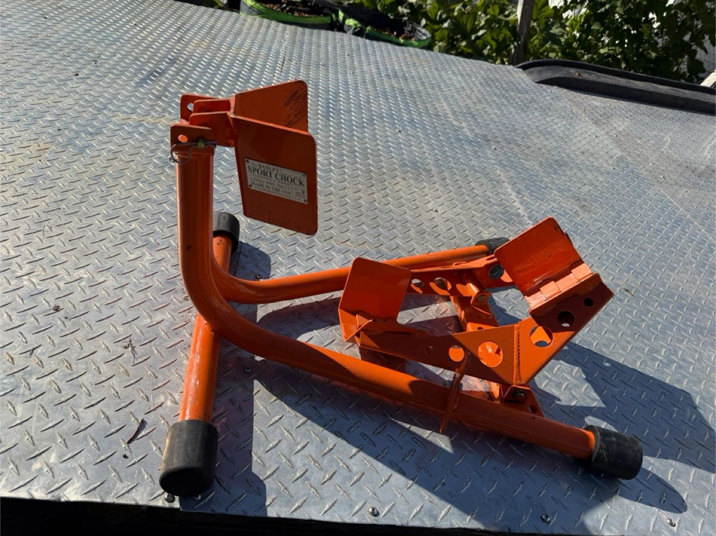 Wheel Chock motorcycle stand