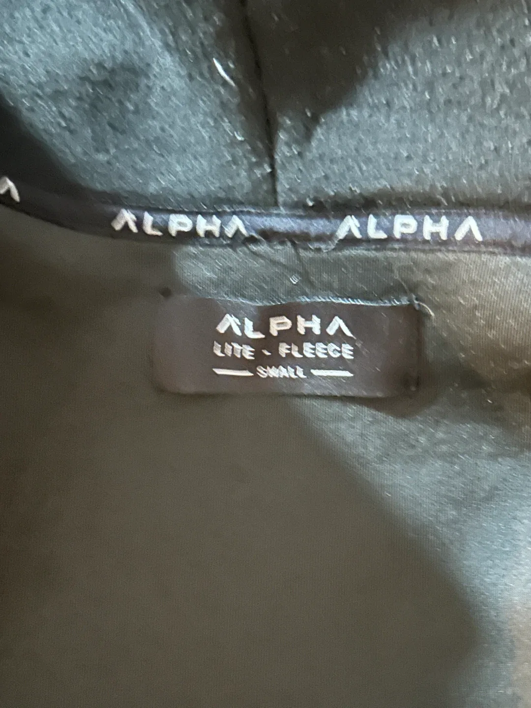 Alpha Lite Fleece Black Hoodie - Size Small image indicator(2)