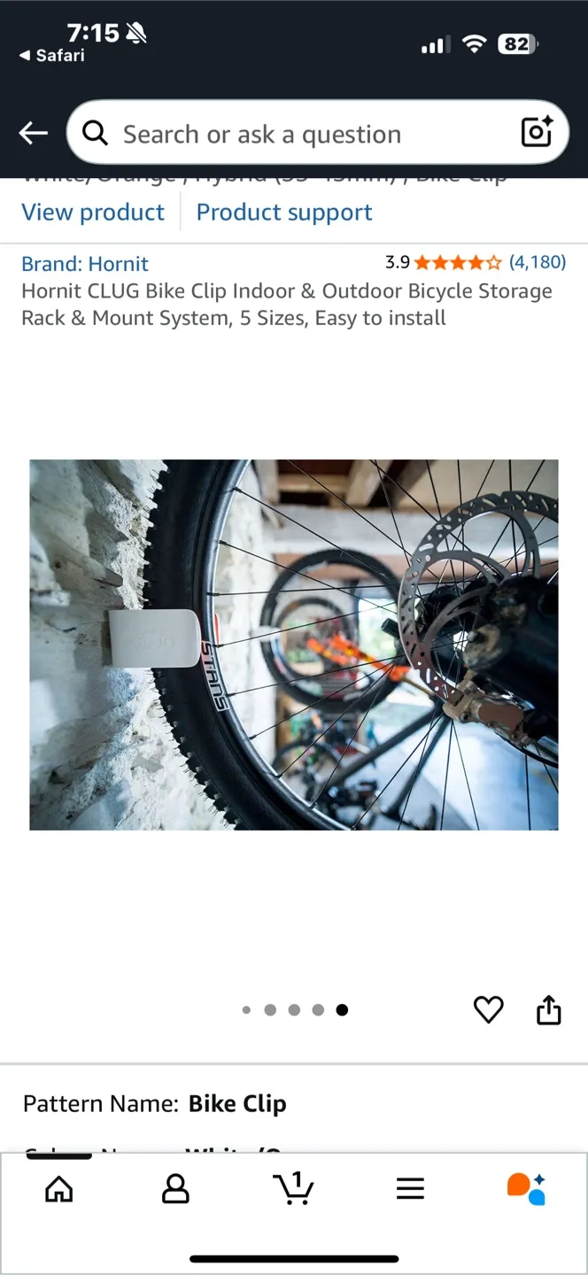 Hornit CLUG Bike Clip - Indoor Bike Rack image indicator(8)