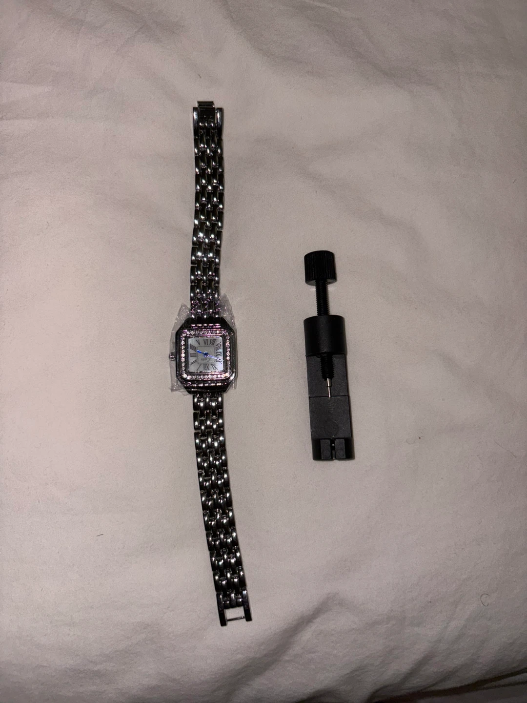 Silver-tone Ladies' Watch with Link Bracelet