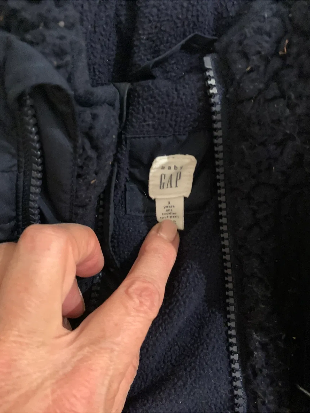 Baby Gap 3 Years Navy Blue Vest and Jacket image indicator(4)