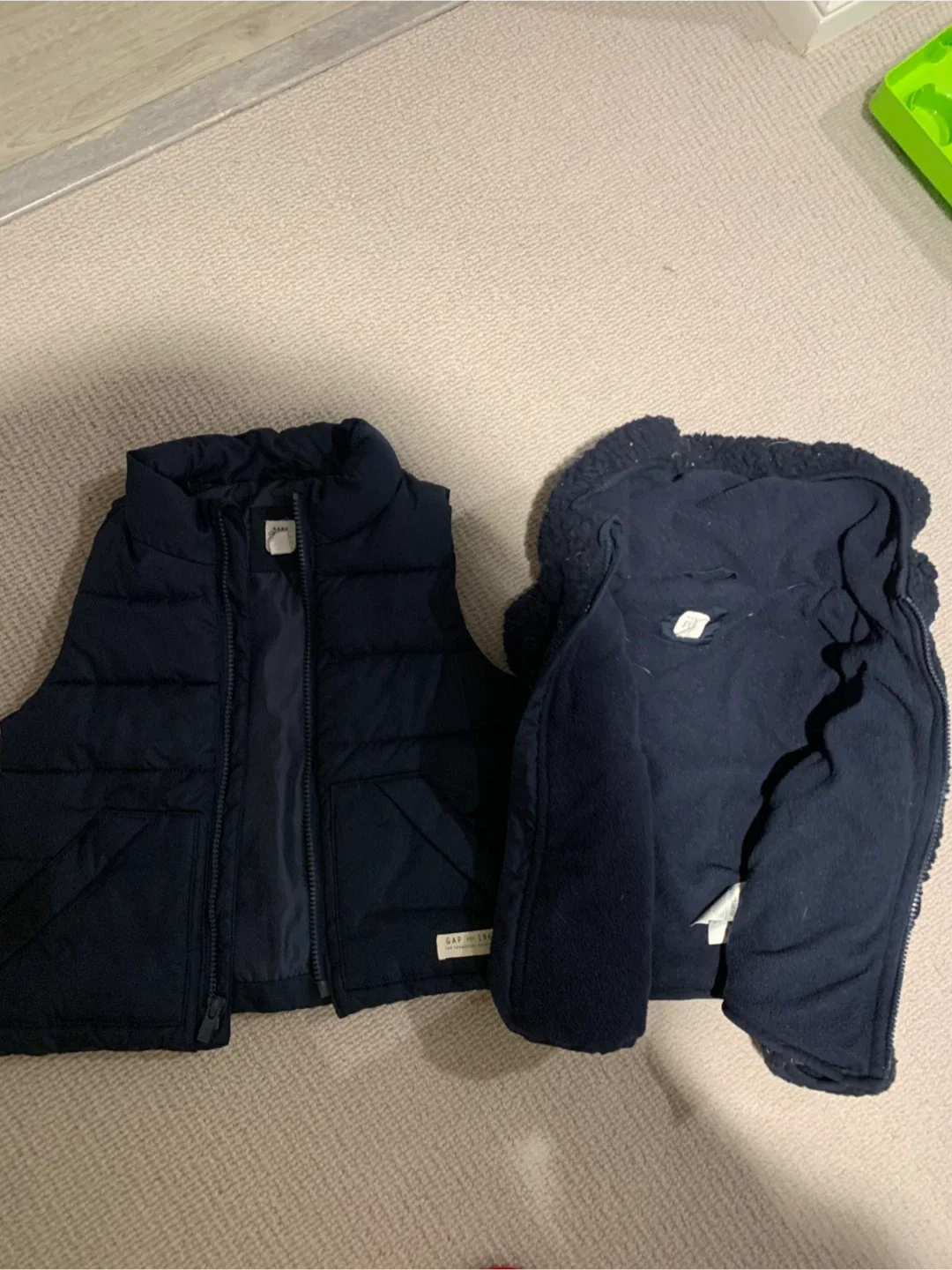 Baby Gap 3 Years Navy Blue Vest and Jacket image indicator(2)