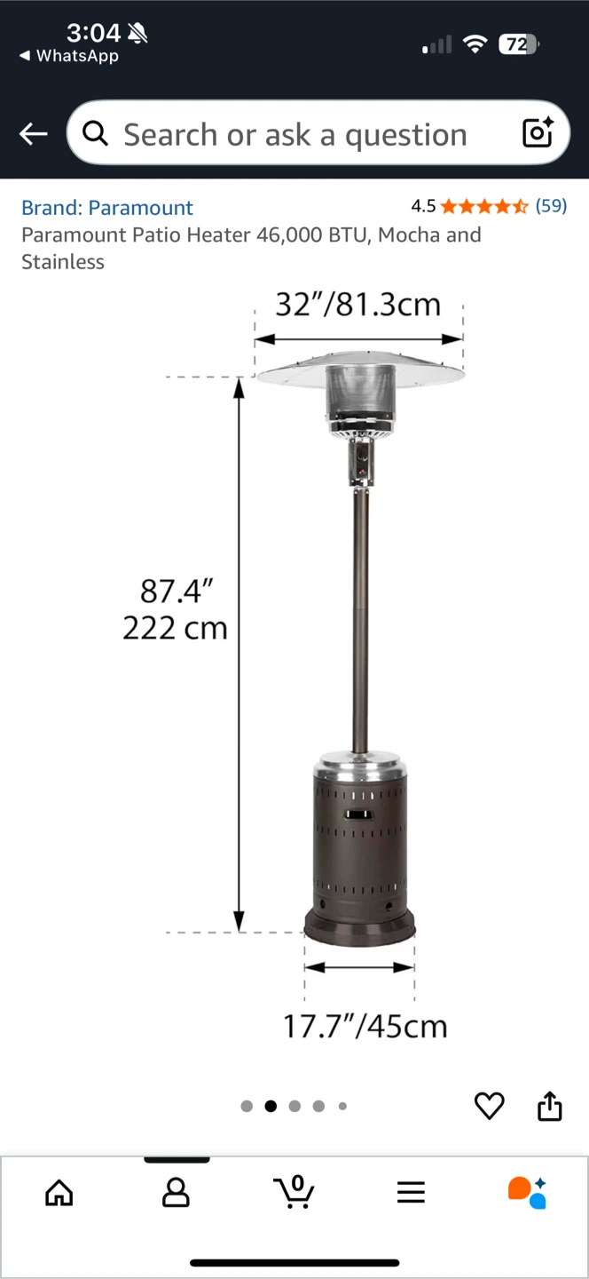 Paramount 46,000 BTU Patio Heater - photo 4
