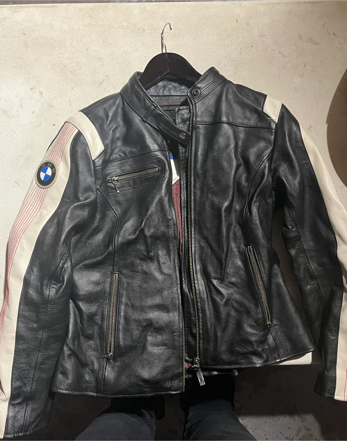 BMW Motorrad Club Ladies Leather Jacket - Size M thumbnail