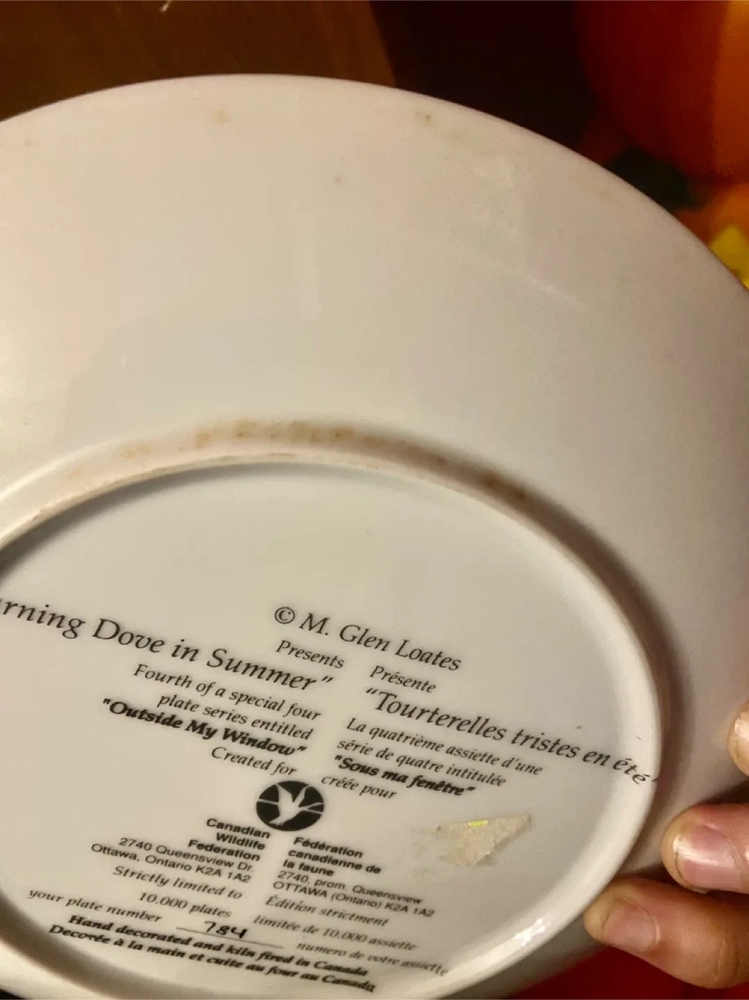 M. Glen Loates 'Mourning Dove in Summer' Plate image indicator(4)