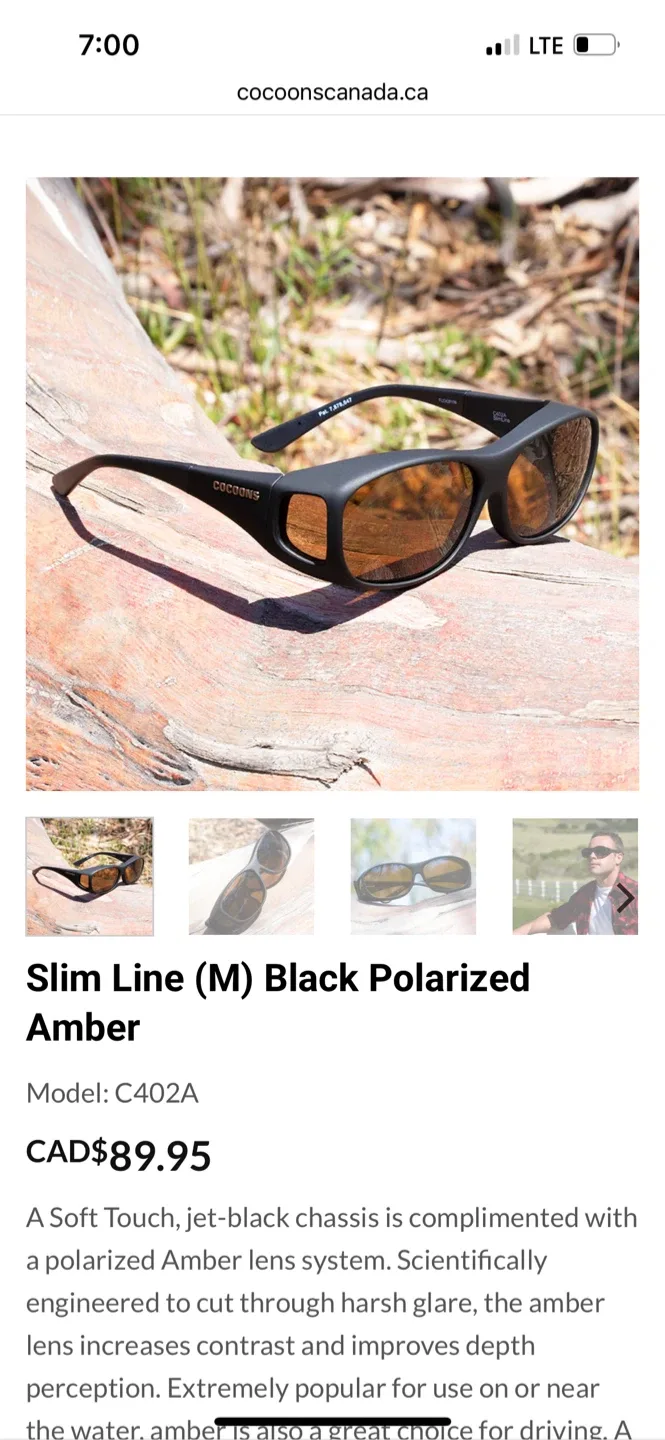 Cocoons Slim Line Polarized Sunglasses with Case image indicator(3)