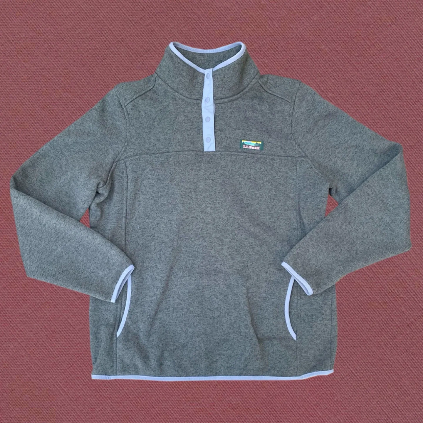 LL Bean Fleece Hiking Pullover (women’s large) thumbnail