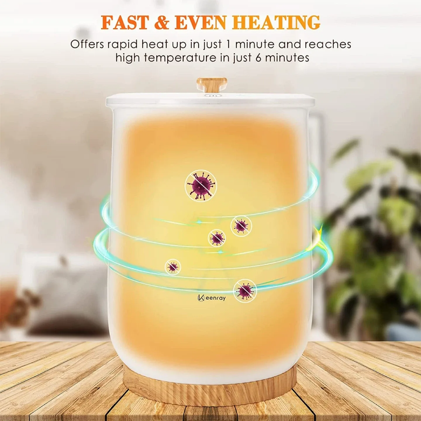 Keenray Bucket Style Towel Warmer - Auto Shut Off - Large image indicator(2)