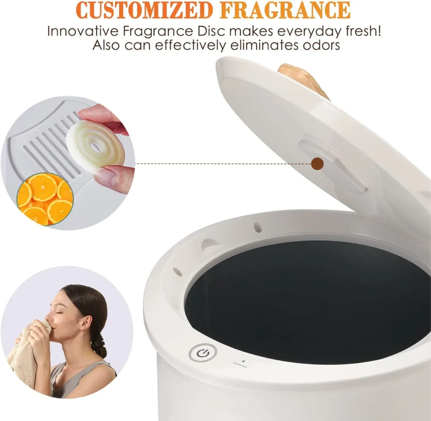 Keenray Bucket Style Towel Warmer - Auto Shut Off - Large image indicator(4)