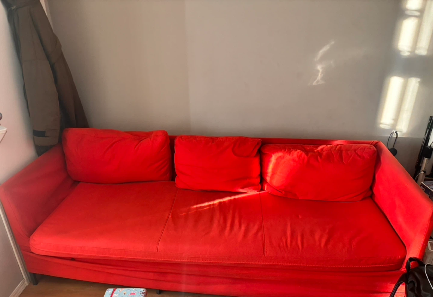 Red IKEA Sofa