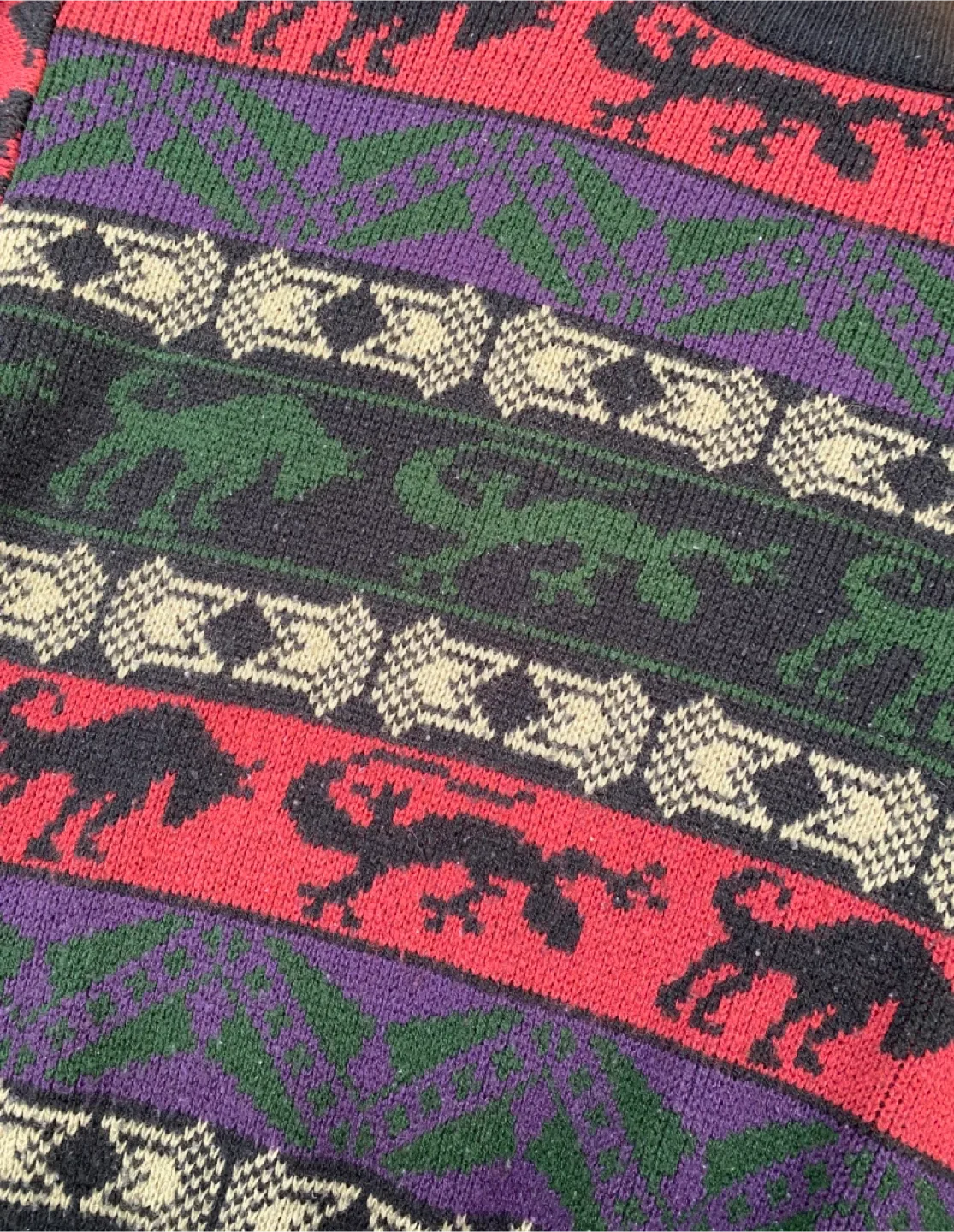 Vintage 90’s Animal Knit Sweater (medium) image indicator(4)