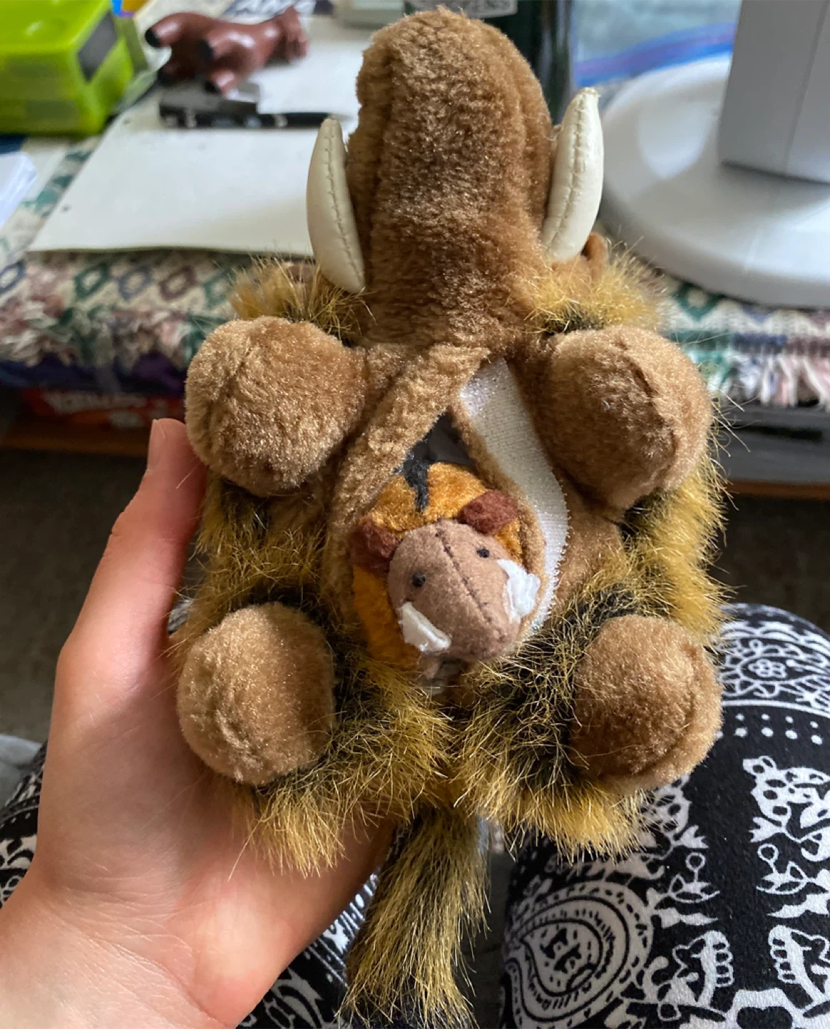 Wild Boar Plush Toy with Baby - photo 2