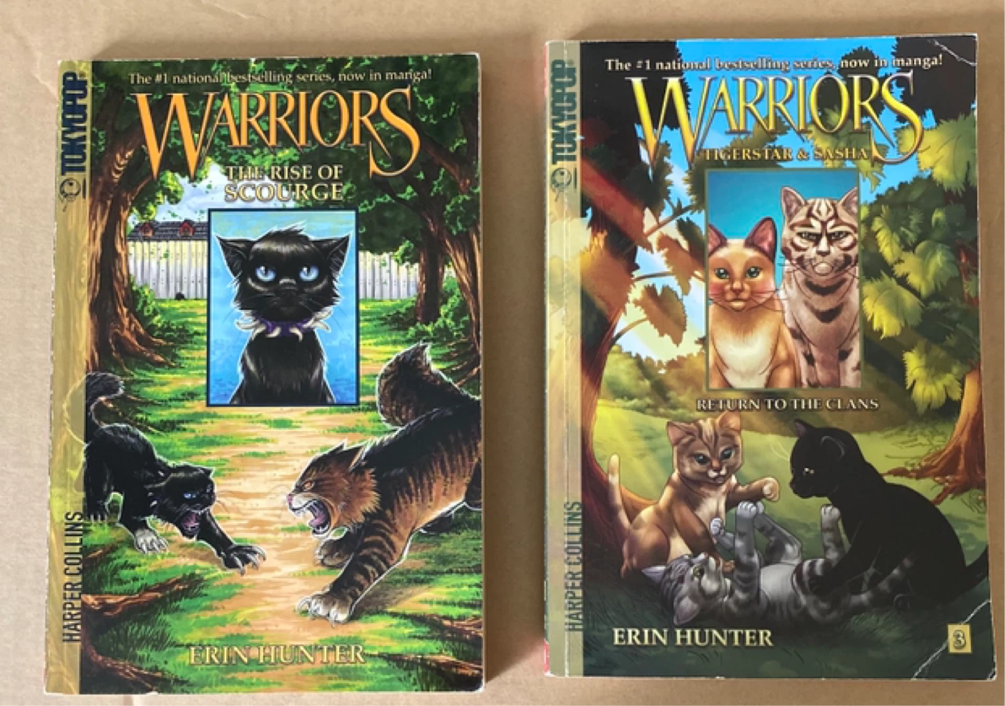 Warriors Manga Series by Erin Hunter - 5 Books