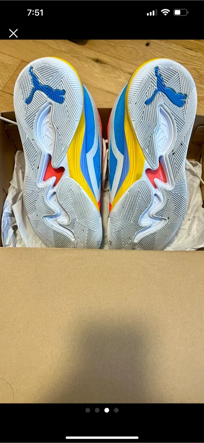 Puma TRC Blaze Court Pop Art Shoes US 9.5 image indicator(4)