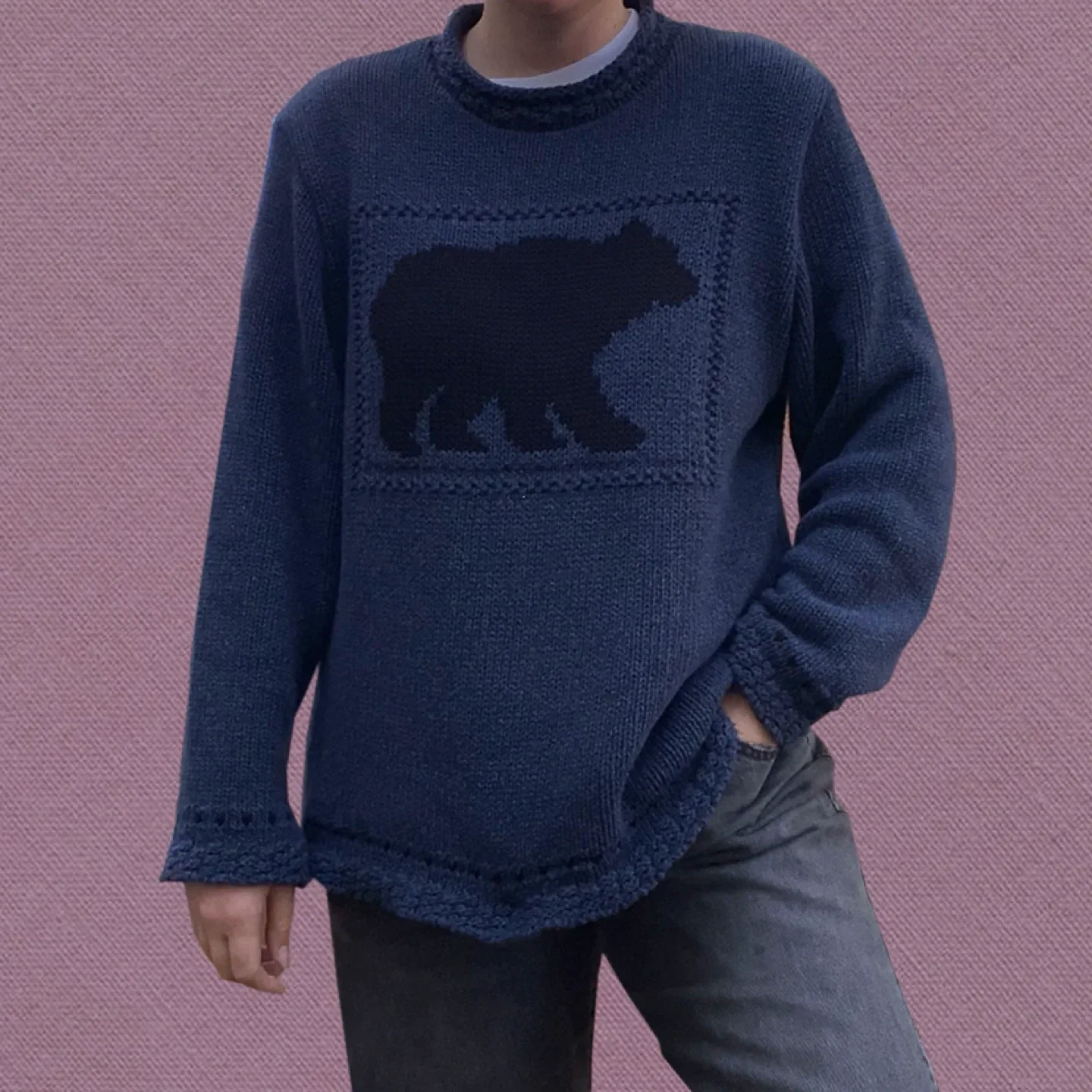 Sale!! Canadian Knit Bear Pullover (XL) image indicator(2)