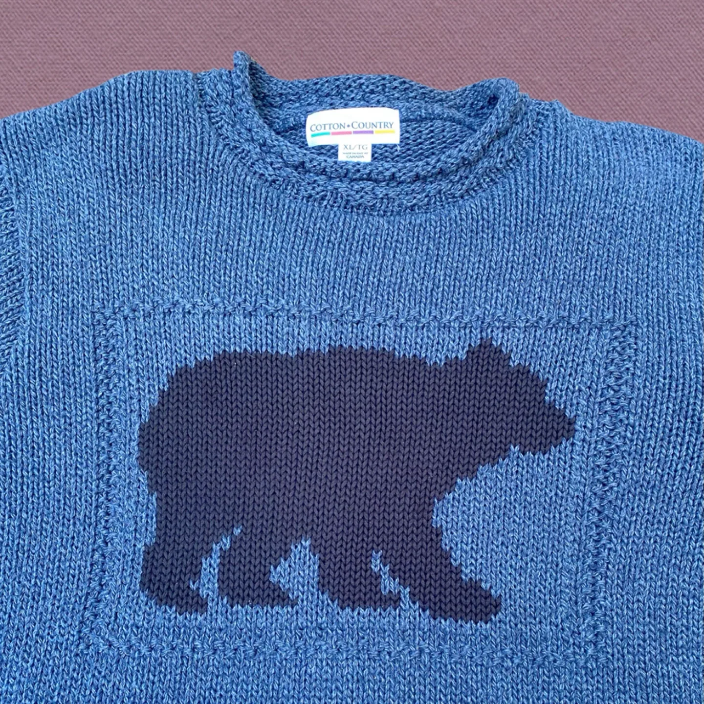 Sale!! Canadian Knit Bear Pullover (XL) image indicator(3)