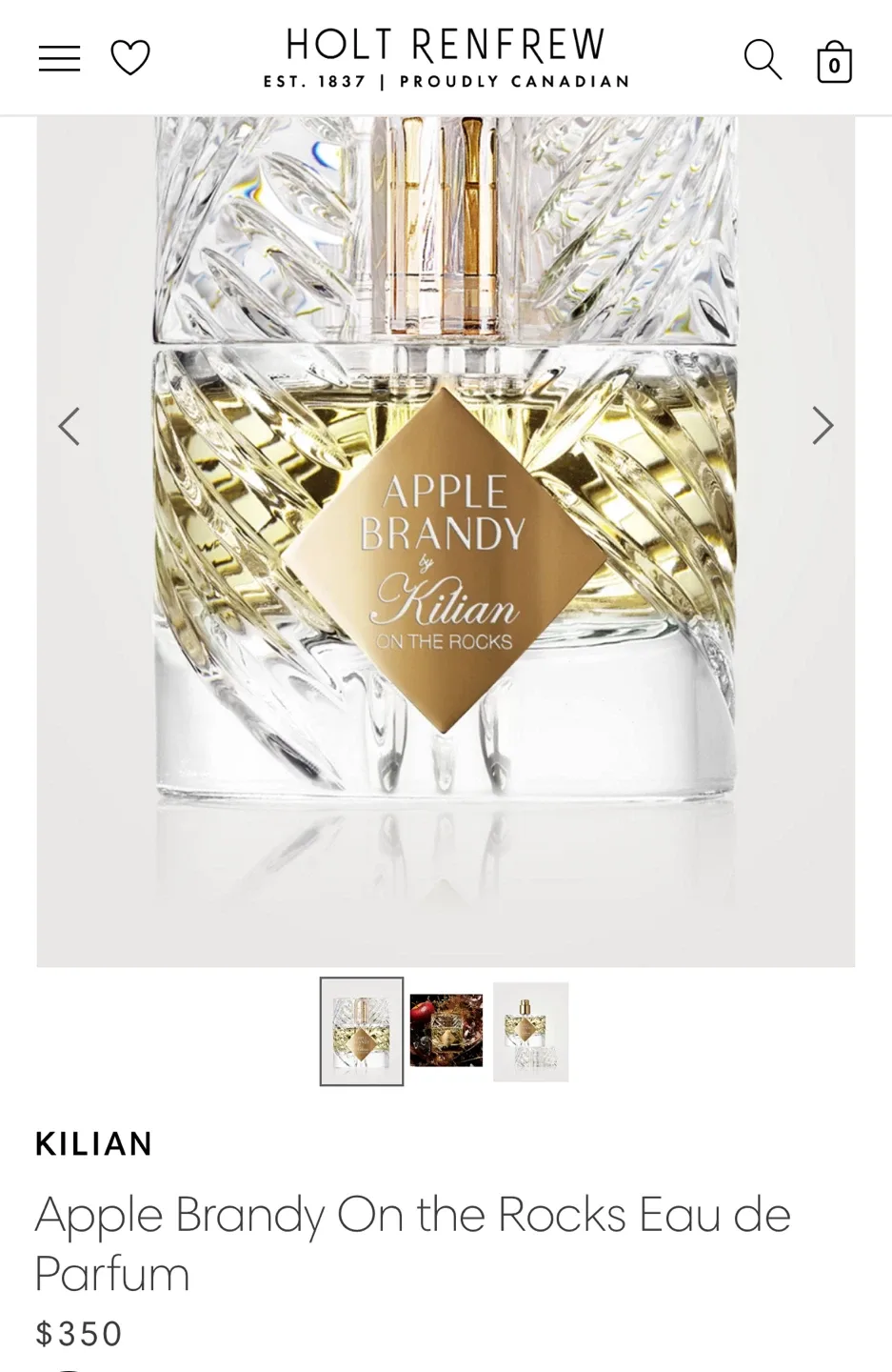 (Retail $396)New Kilian Apple Brandy On the Rocks Eau de Parfum image indicator(4)