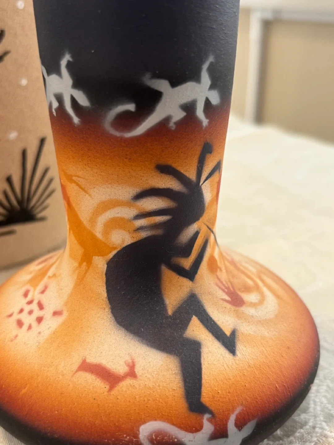 Handcrafted Vase with Southwest Design image indicator(2)