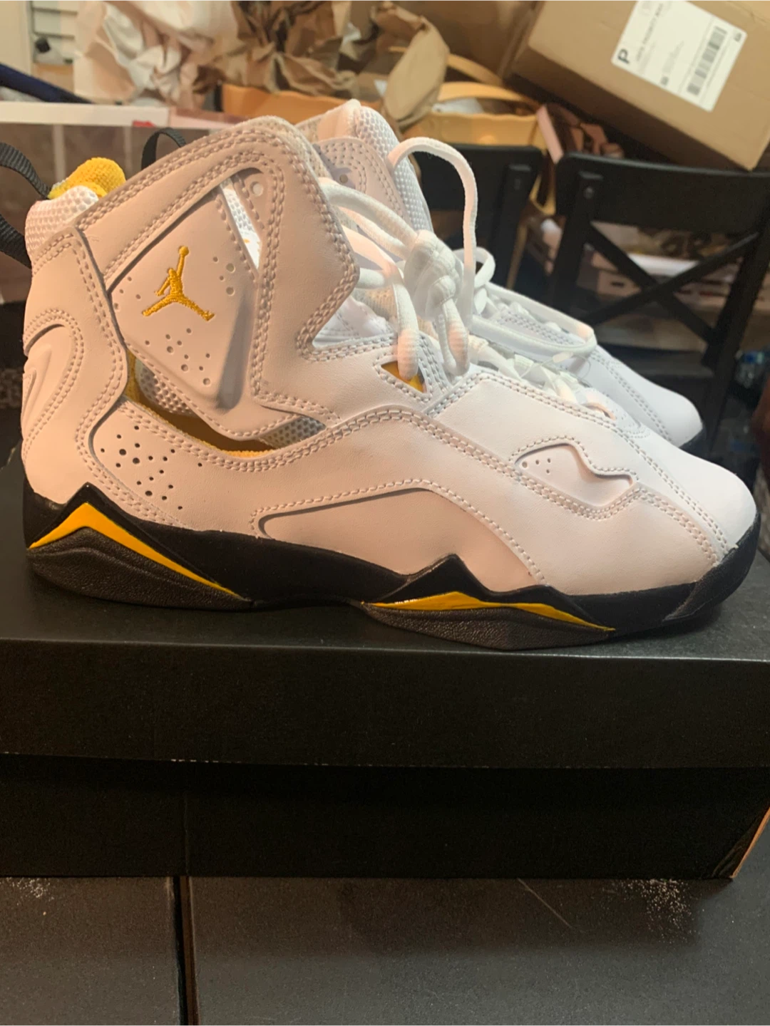 Jordan True Flight 6Y White/Yellow