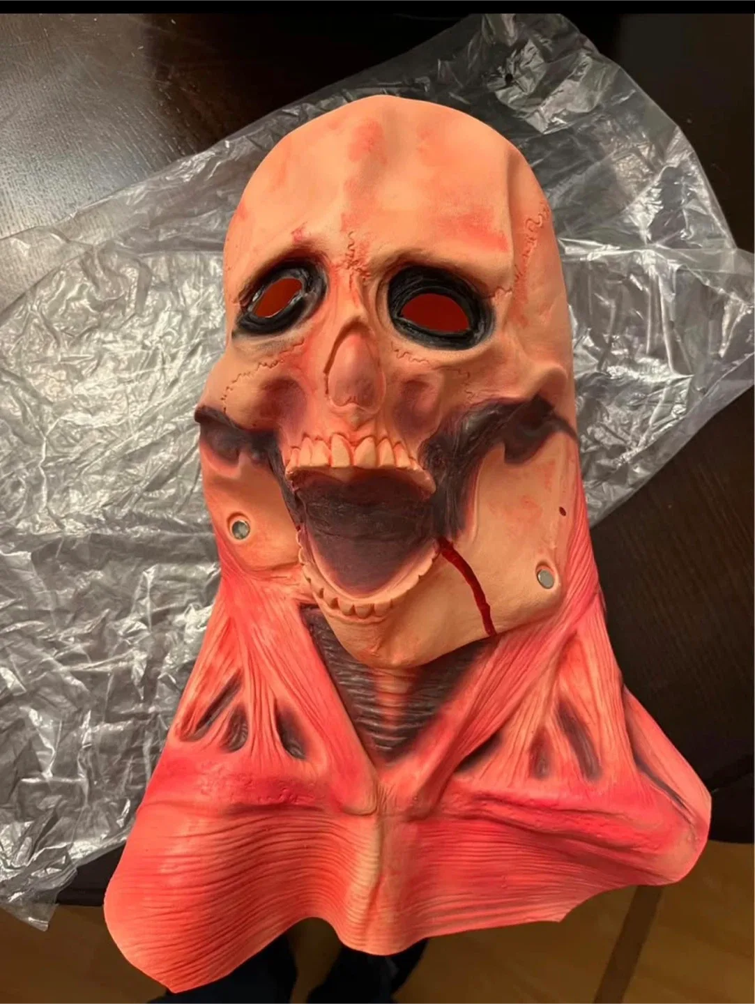 Scary Halloween Mask, Joker Double Layer Ripped Mask image indicator(3)