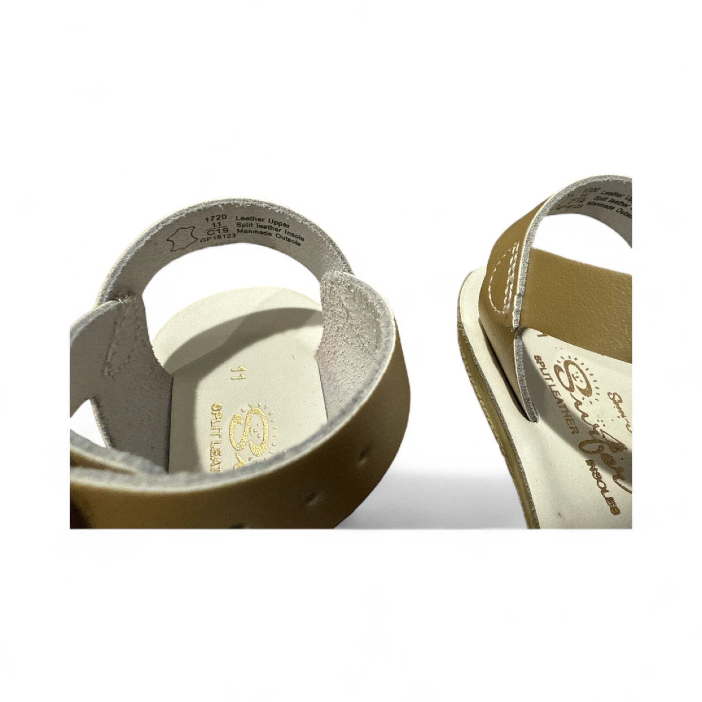 Salt Water Sandals - Gold - Size 11 - photo 2