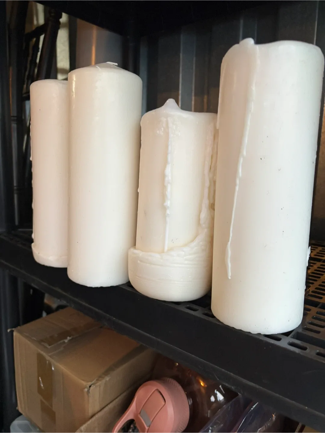 White Pillar Candles - Box of 14 image indicator(3)