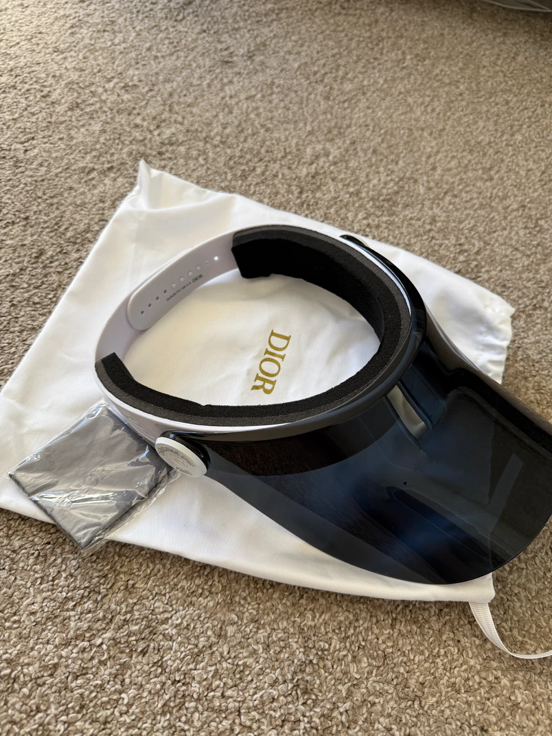 DiorClub V1U Visor - Black - NEW