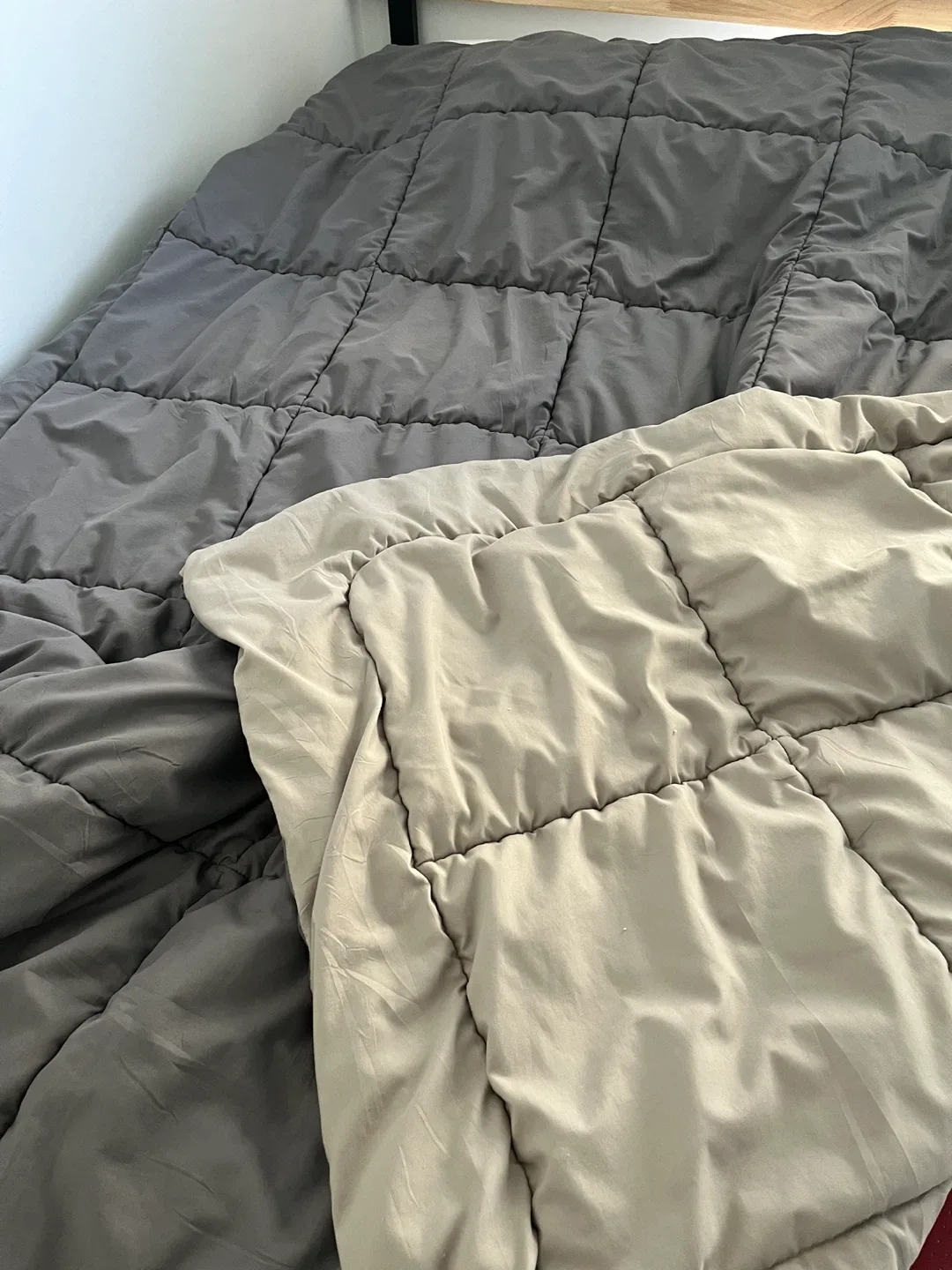 Grey Quilted Comforter image indicator(2)
