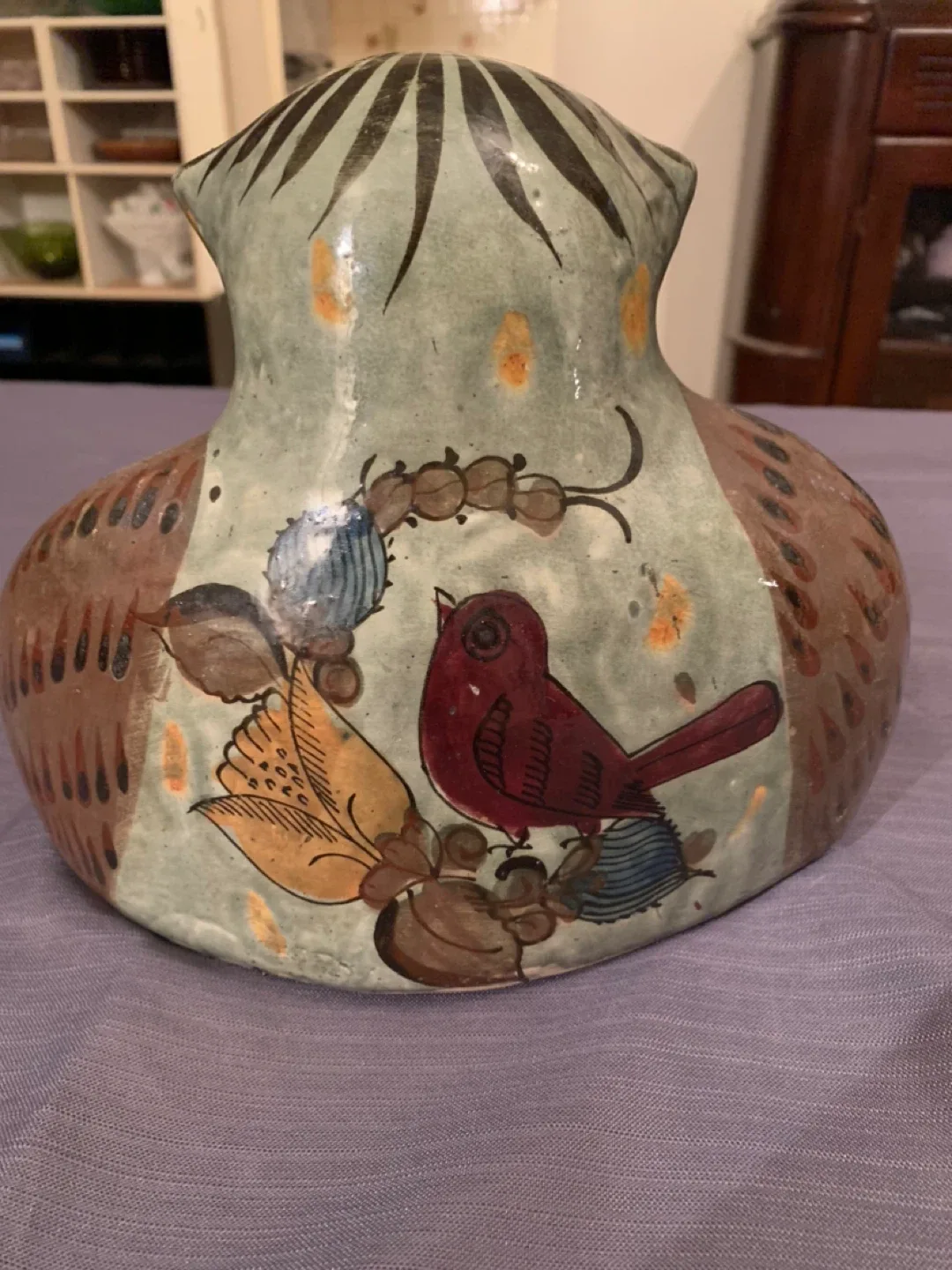 Handcrafted Mexican Owl Figurine image indicator(4)