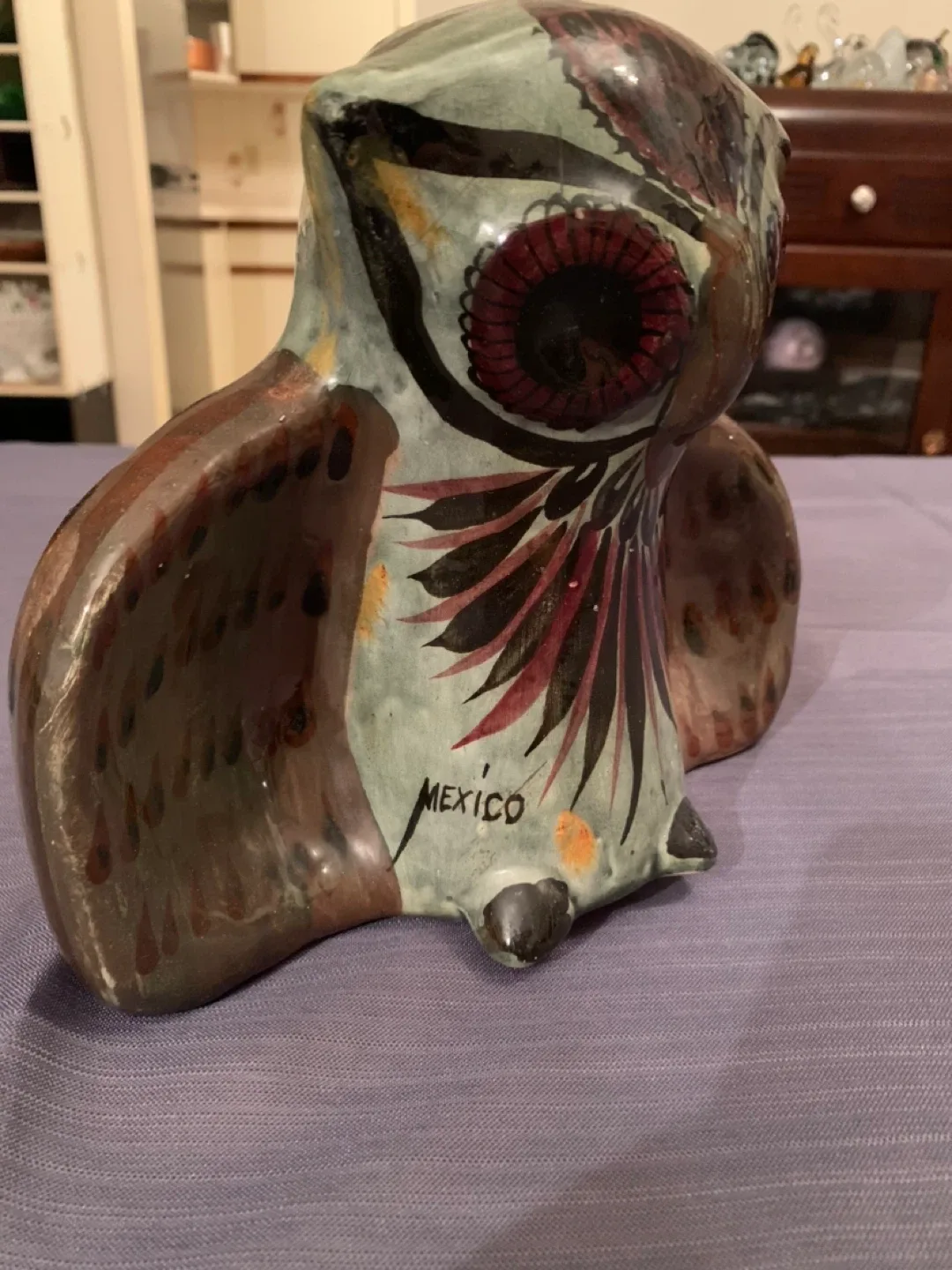 Handcrafted Mexican Owl Figurine image indicator(3)