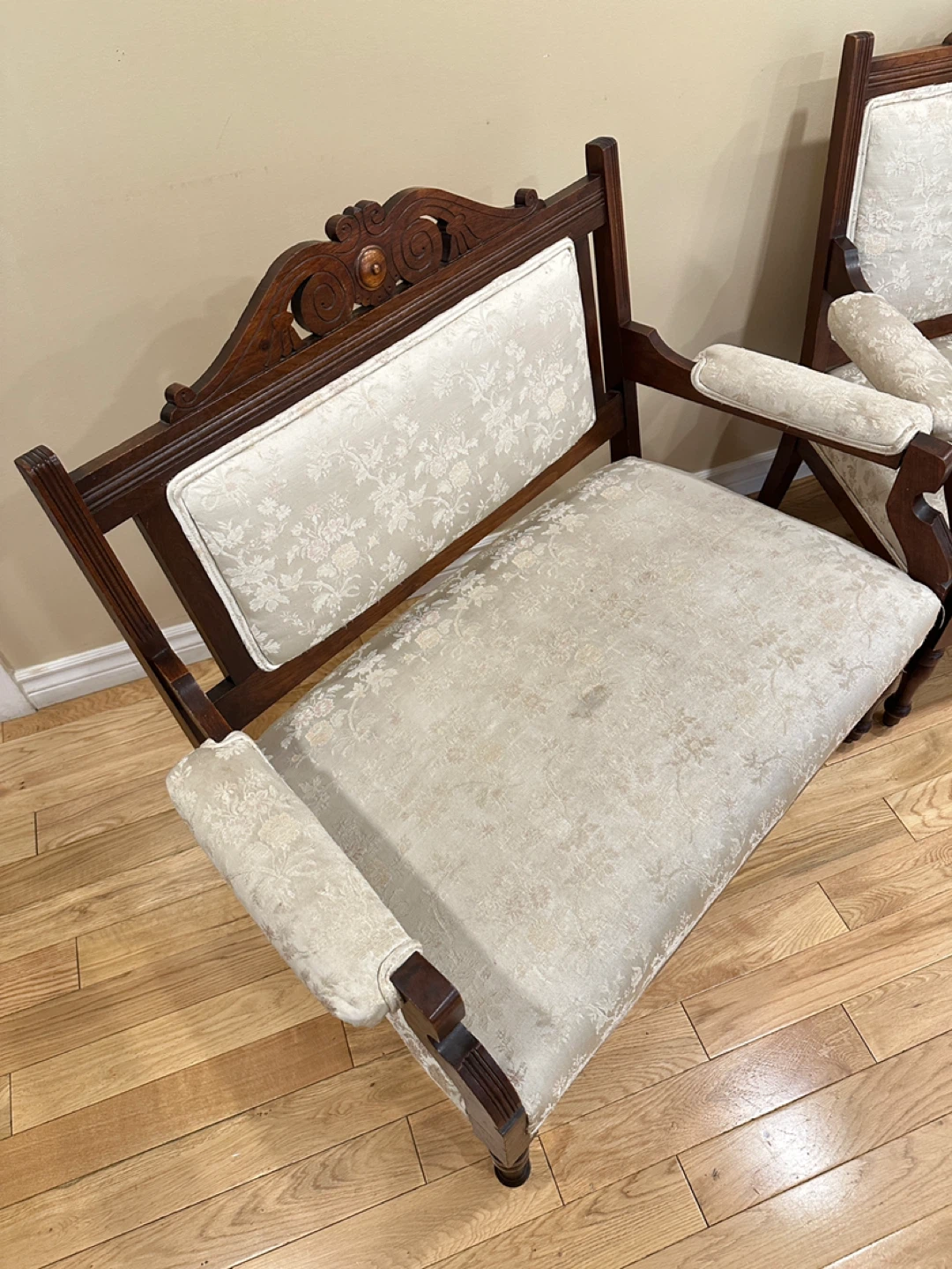 Antique 3-Piece Parlor Sofa Set 1890s (CAN DELIVER) - photo 2