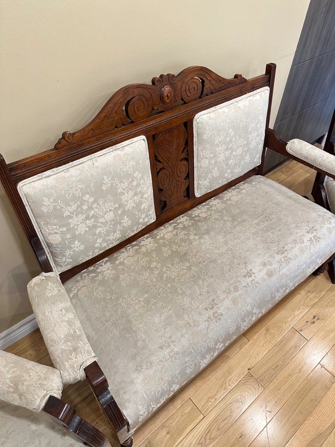Antique 3-Piece Parlor Sofa Set 1890s (CAN DELIVER) - photo 3