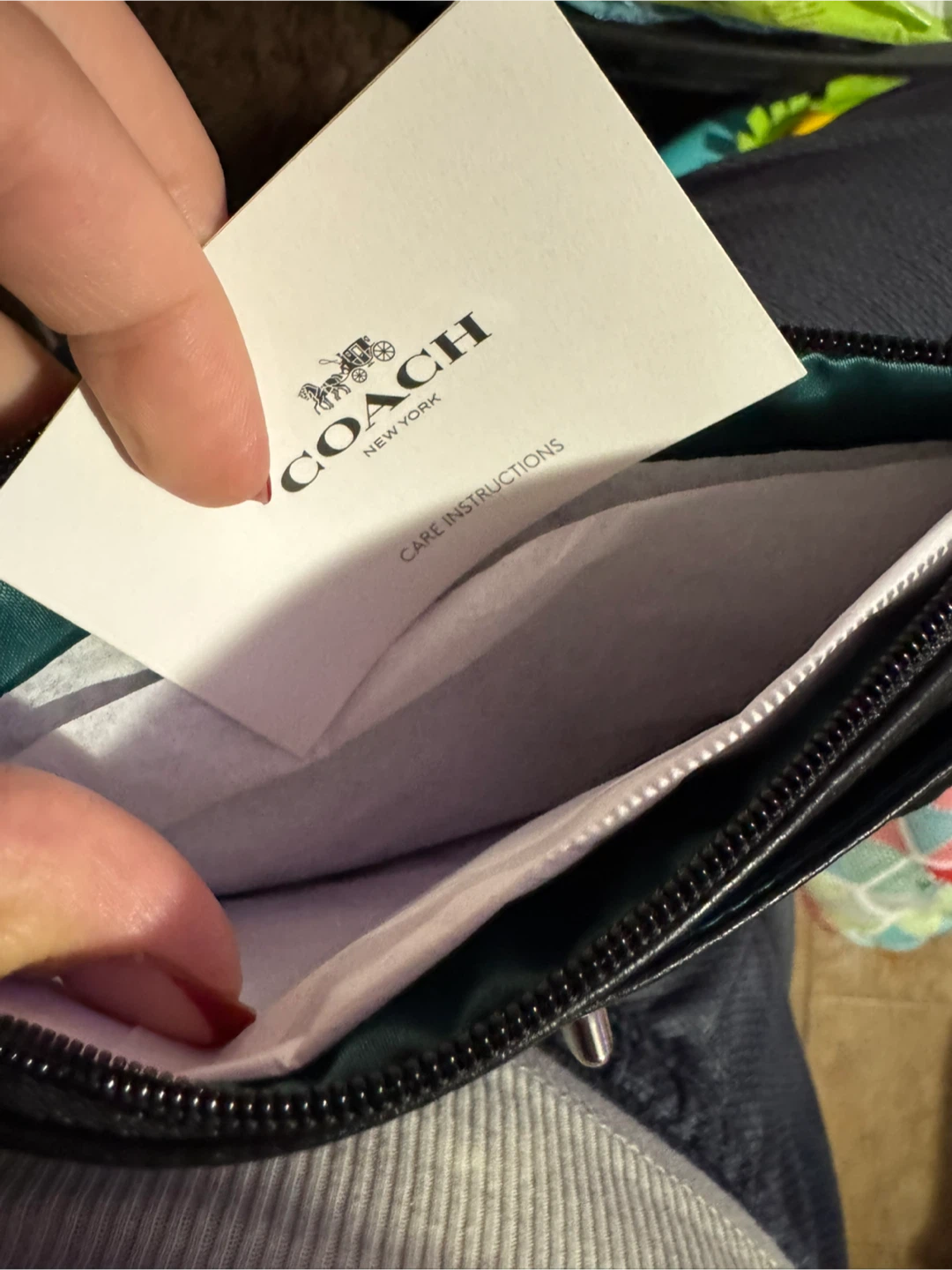 Coach Black Leather Wristlet - photo 2
