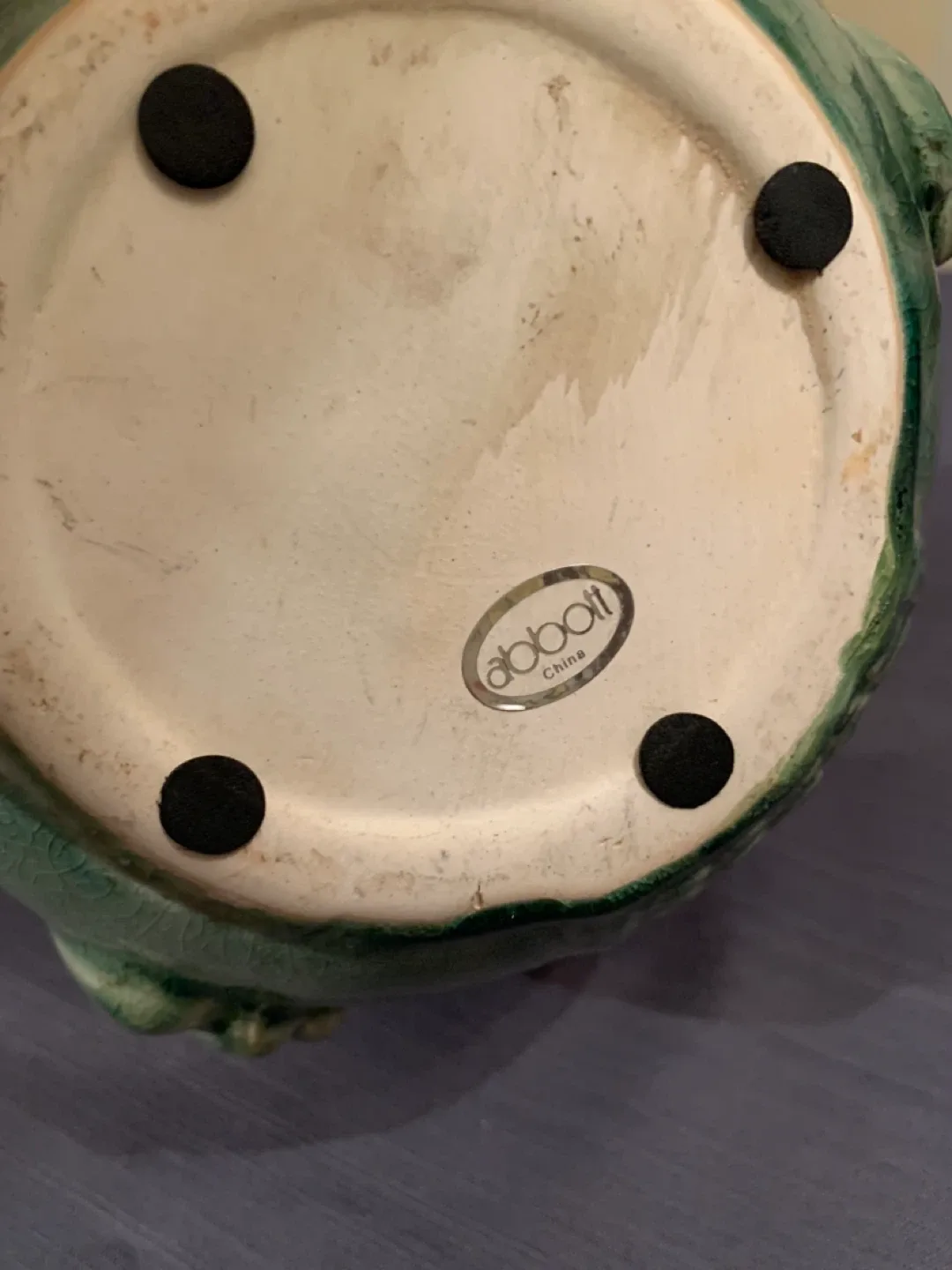 Owl Decorative Pot - Green Ceramic image indicator(7)