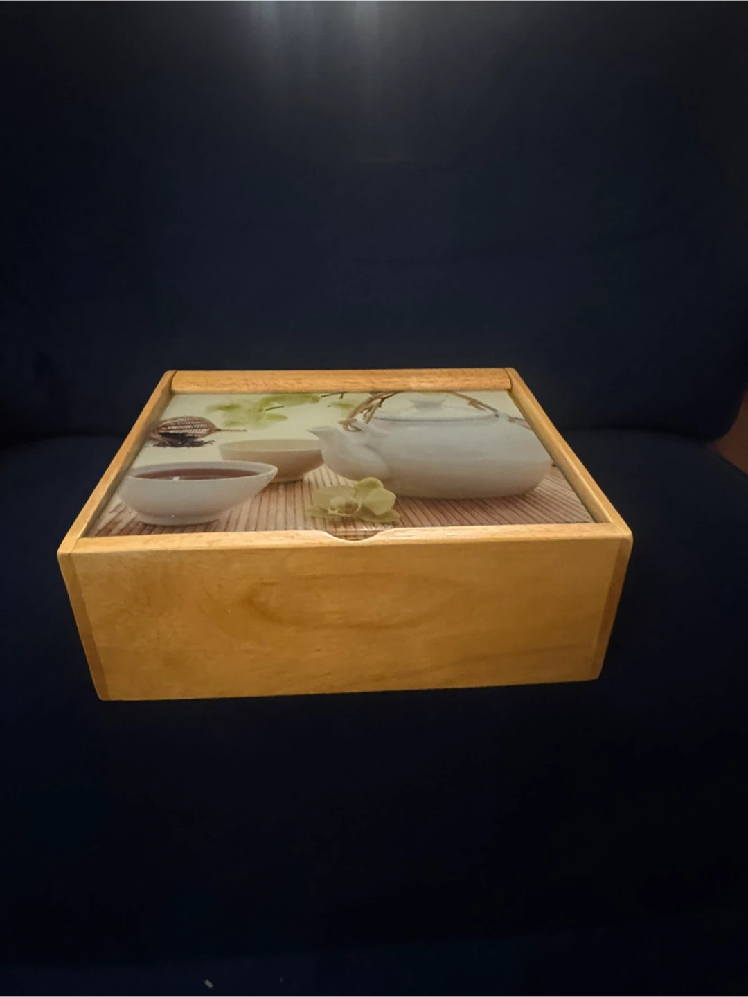 Wooden Tea Box with Lid - photo 2