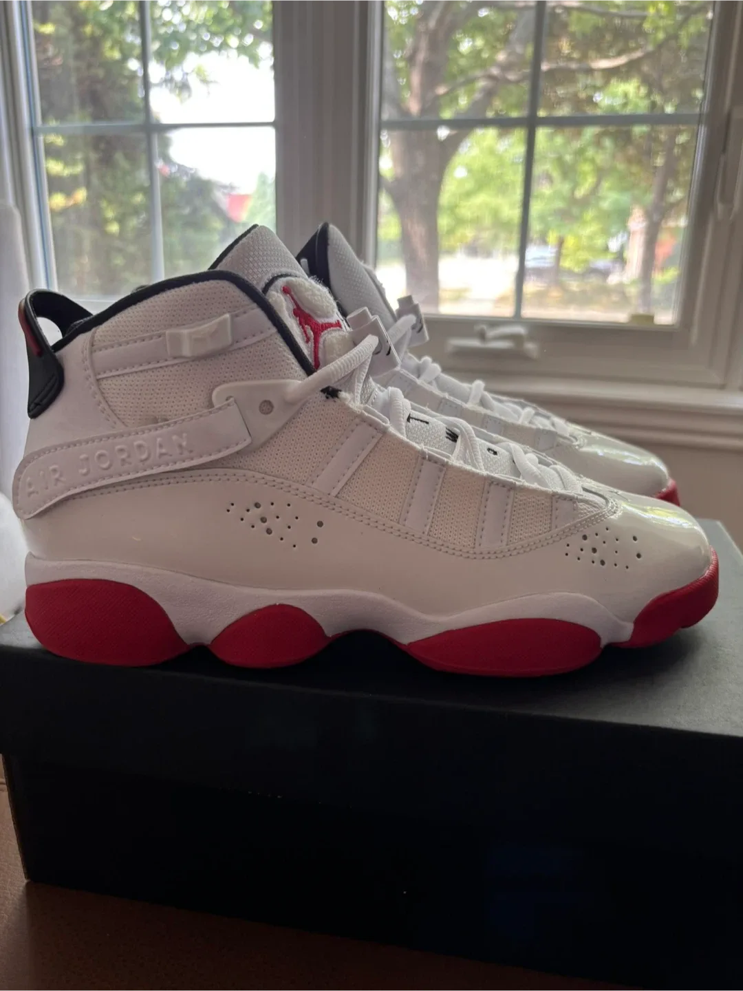 Jordan 6 Rings White/Red Sneakers image indicator(2)