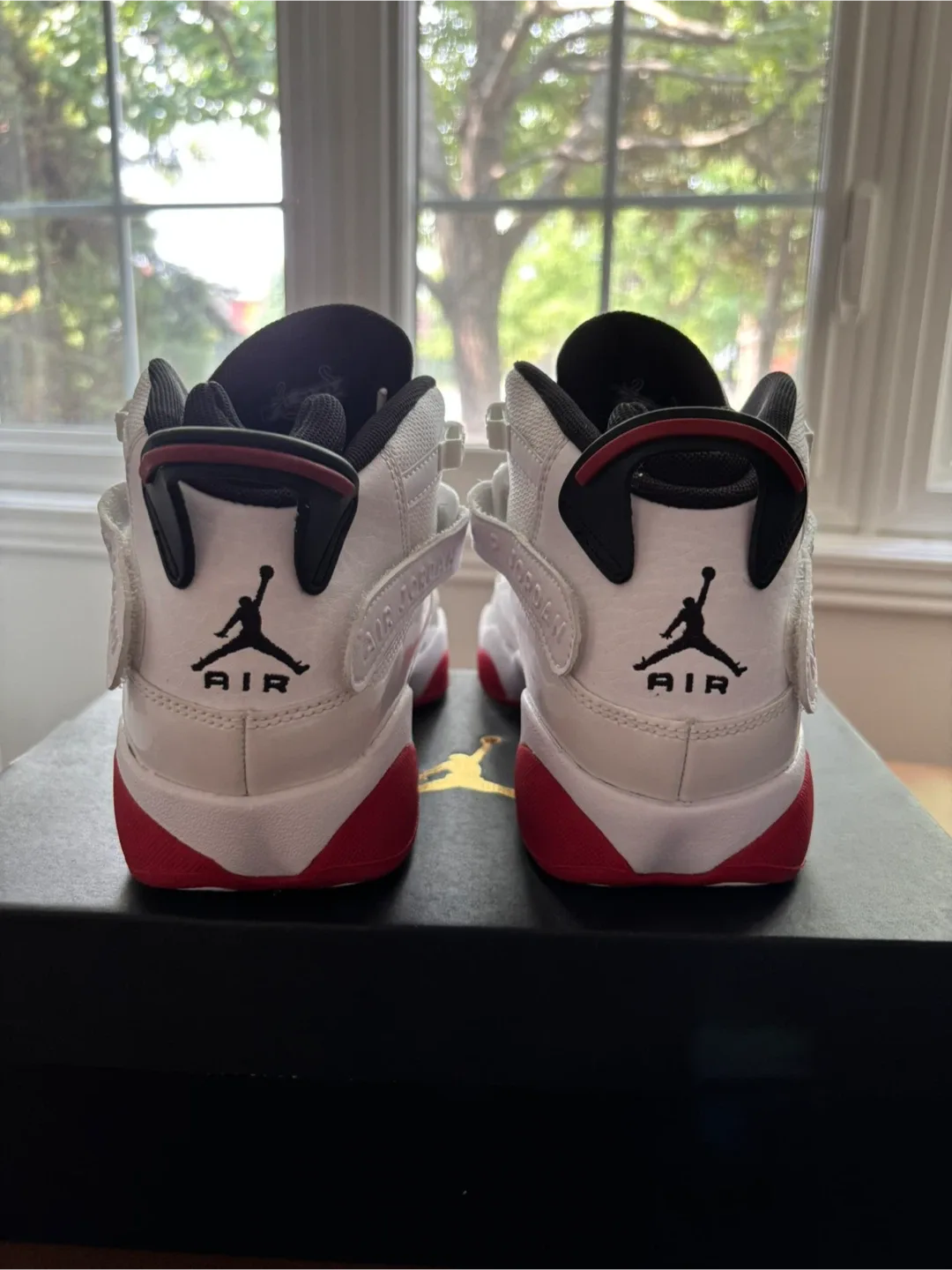 Jordan 6 Rings White/Red Sneakers image indicator(4)