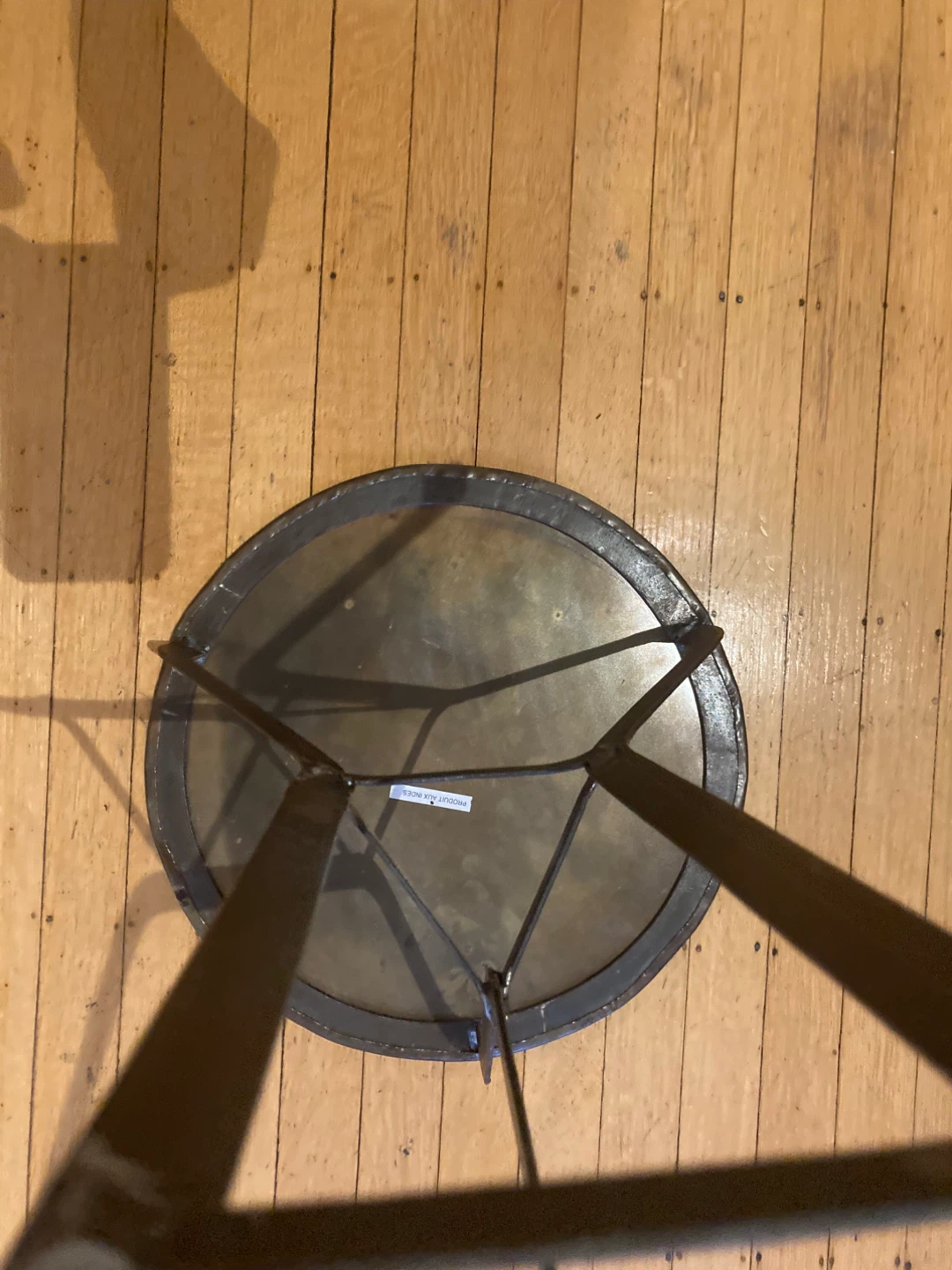 Unique Artisan Round Metal Side Table - photo 5