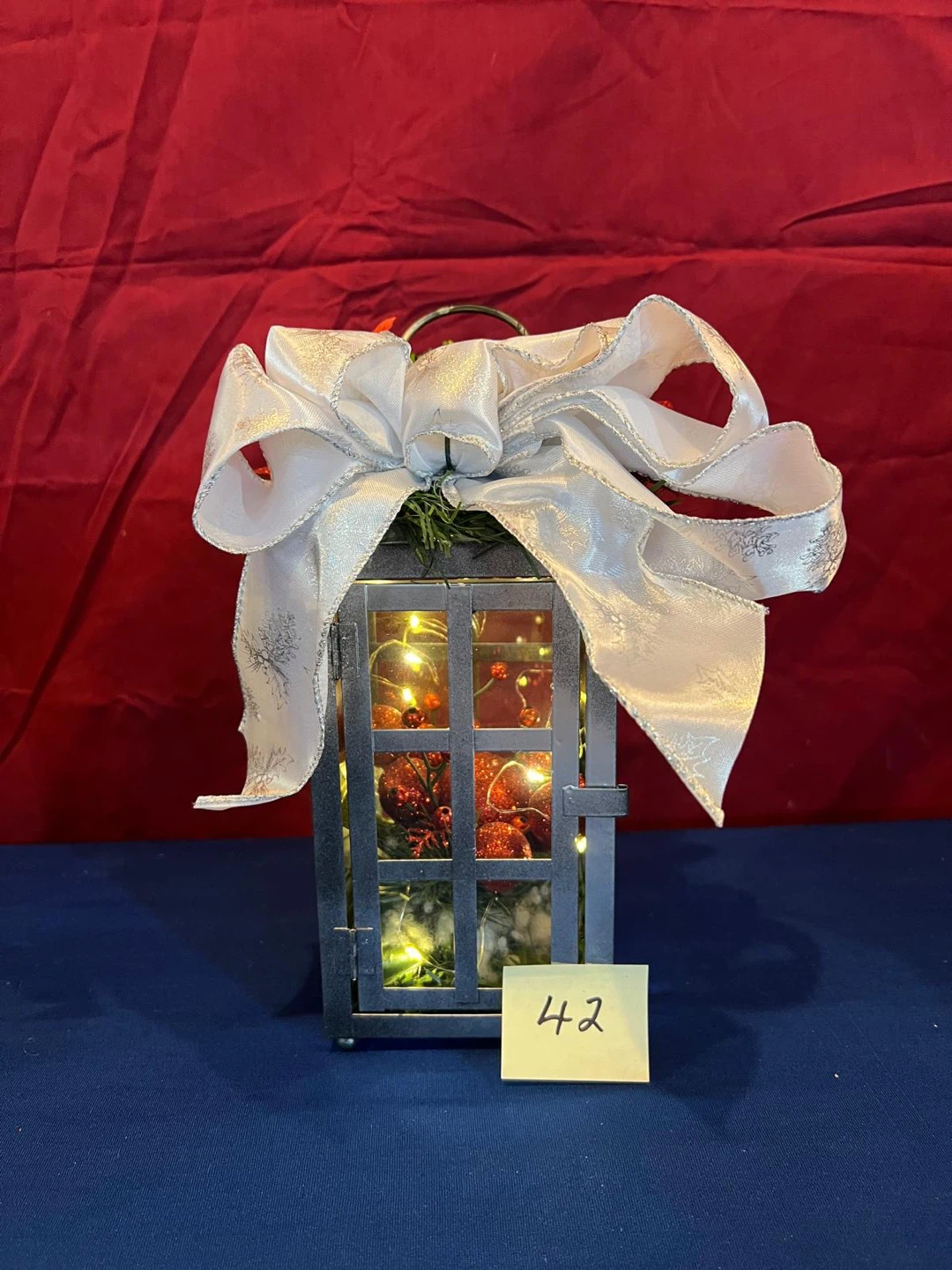 Merry Lantern with Christmas Decorations