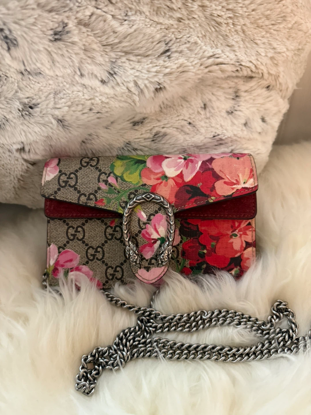 Gucci Dionysus Floral Wallet on Chain