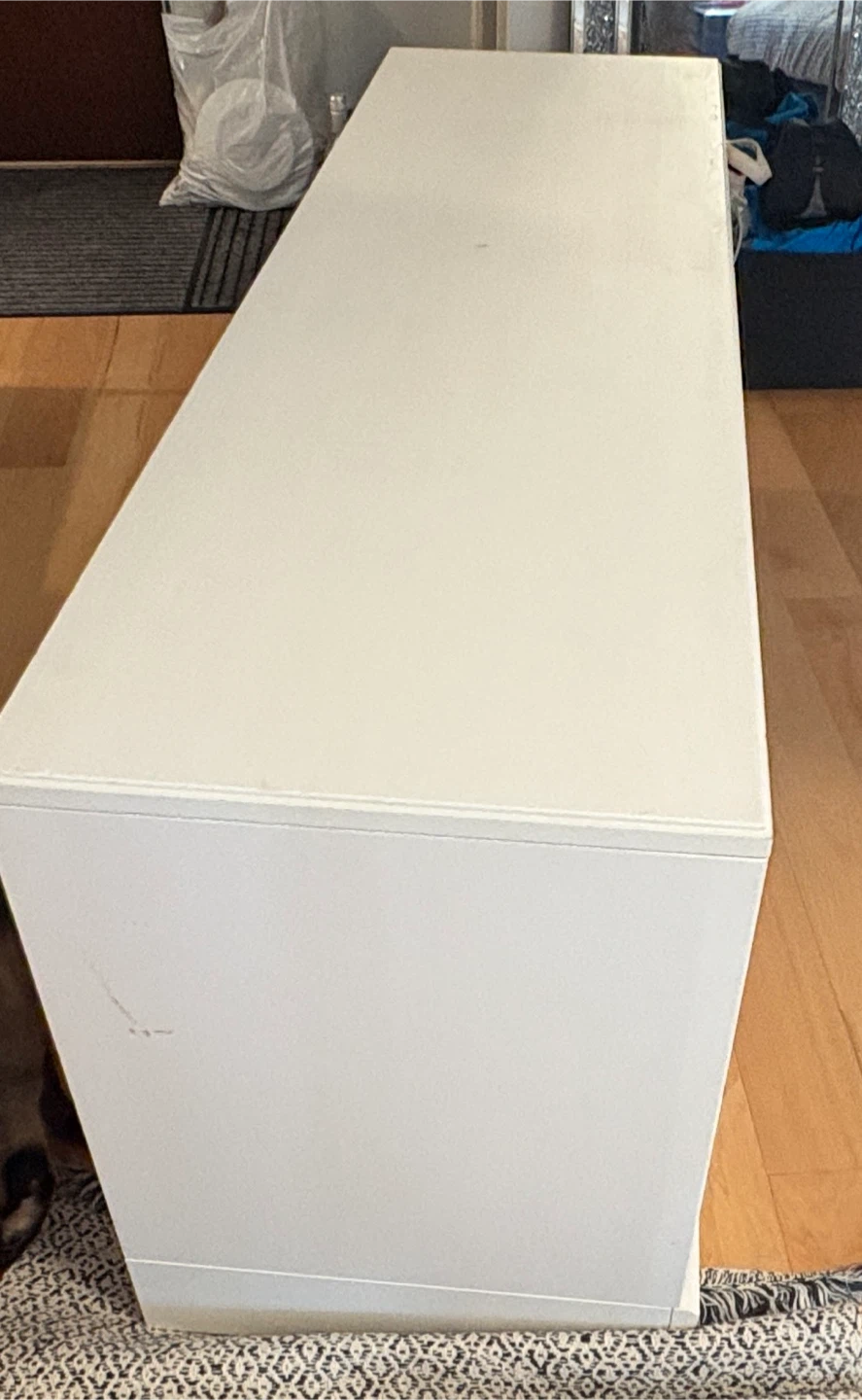 White TV Stand Cabinet - photo 2
