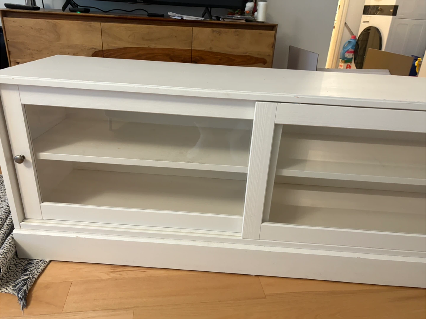 White TV Stand Cabinet - photo 5