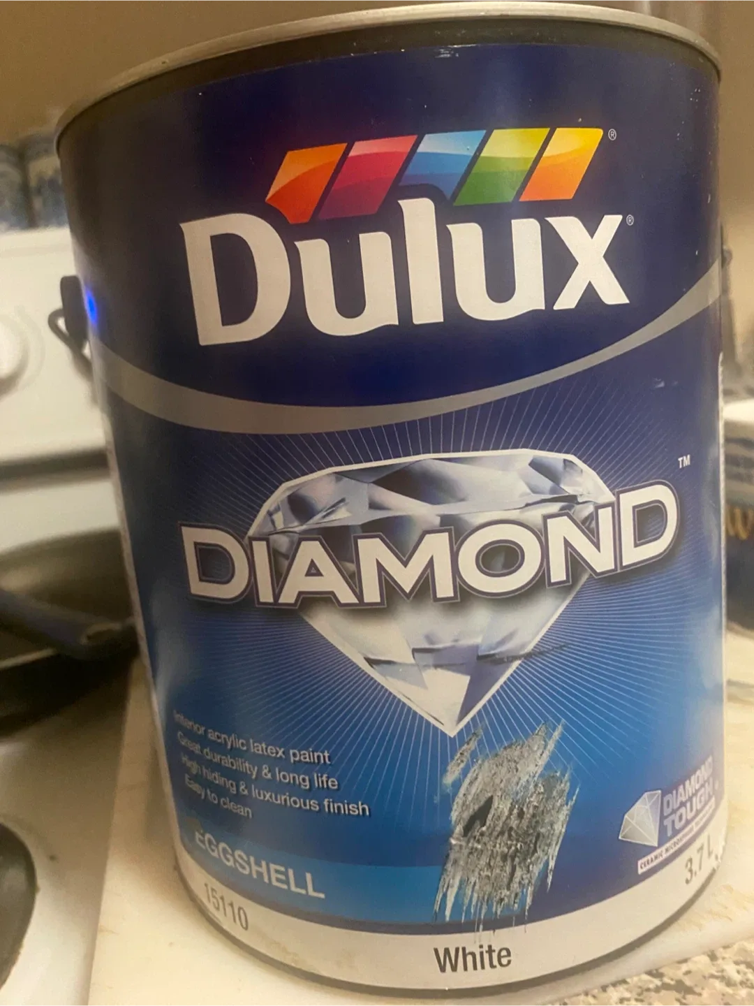 Dulux Diamond Eggshell Paint - Light Peach colour- 3.7L