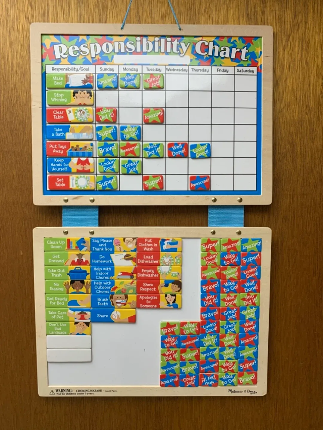 Melissa & Doug Magnetic Responsibility Chart🥕 image indicator(2)