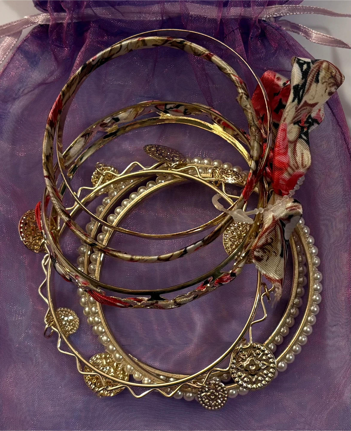 ✨✨Set of Gold Bangles - photo 2