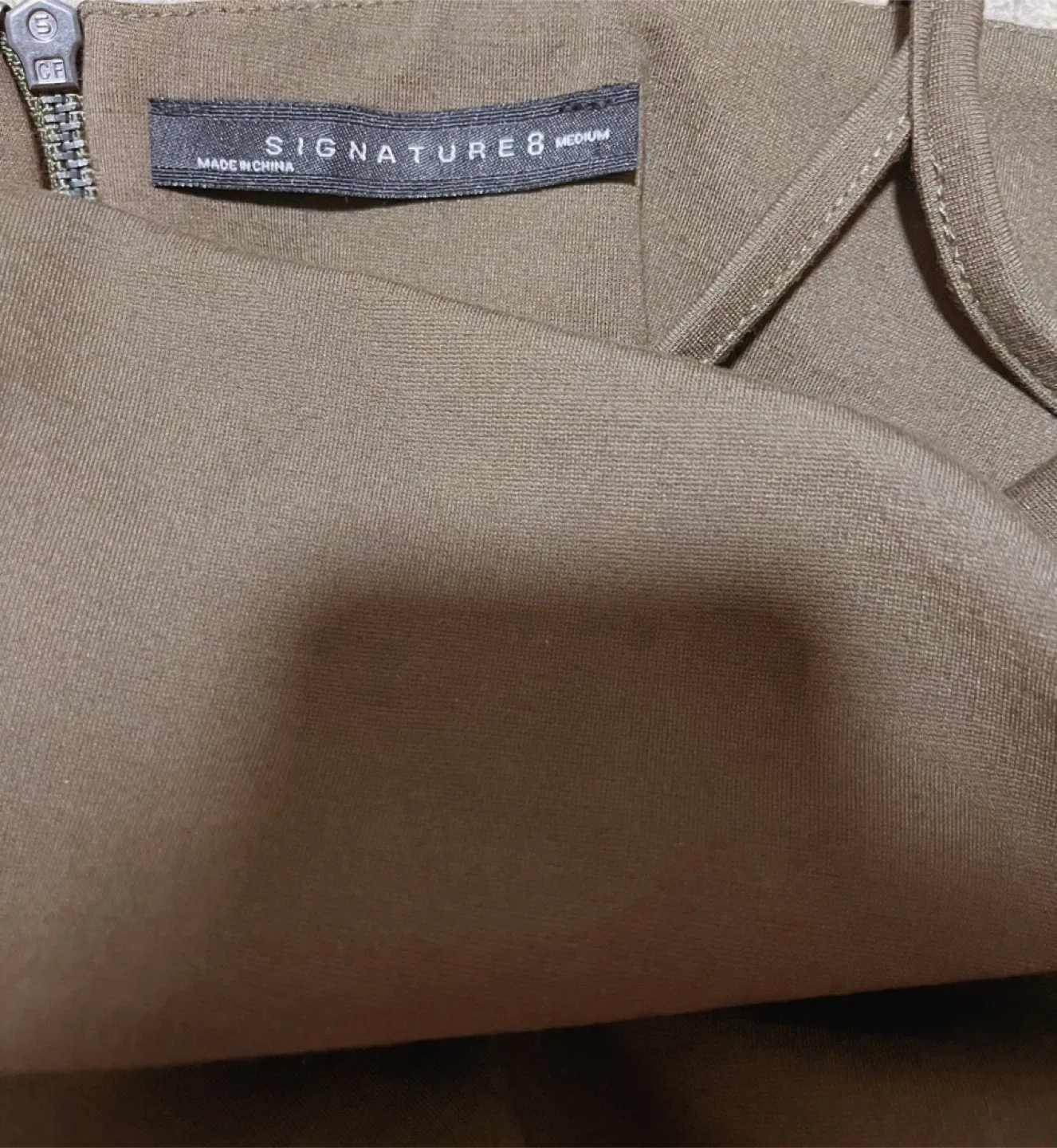 Signature 8 Olive Green Mini Dress - Size M image indicator(3)