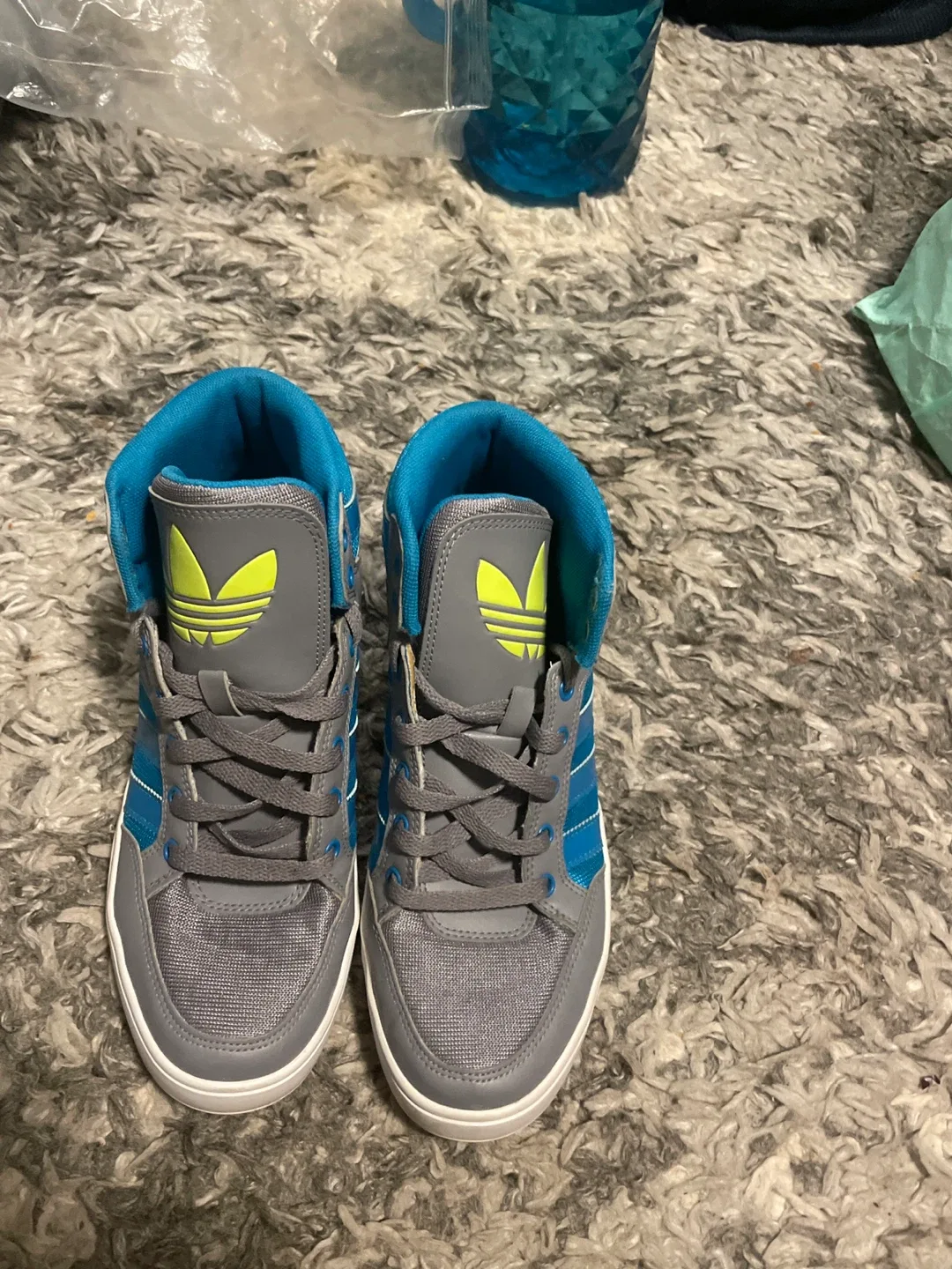 Adidas Top Ten Hi Gray/Blue Sneakers thumbnail