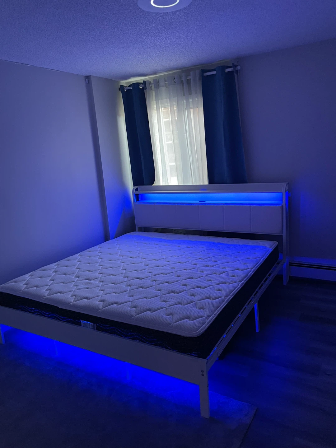 King Size Bed frame with LED light